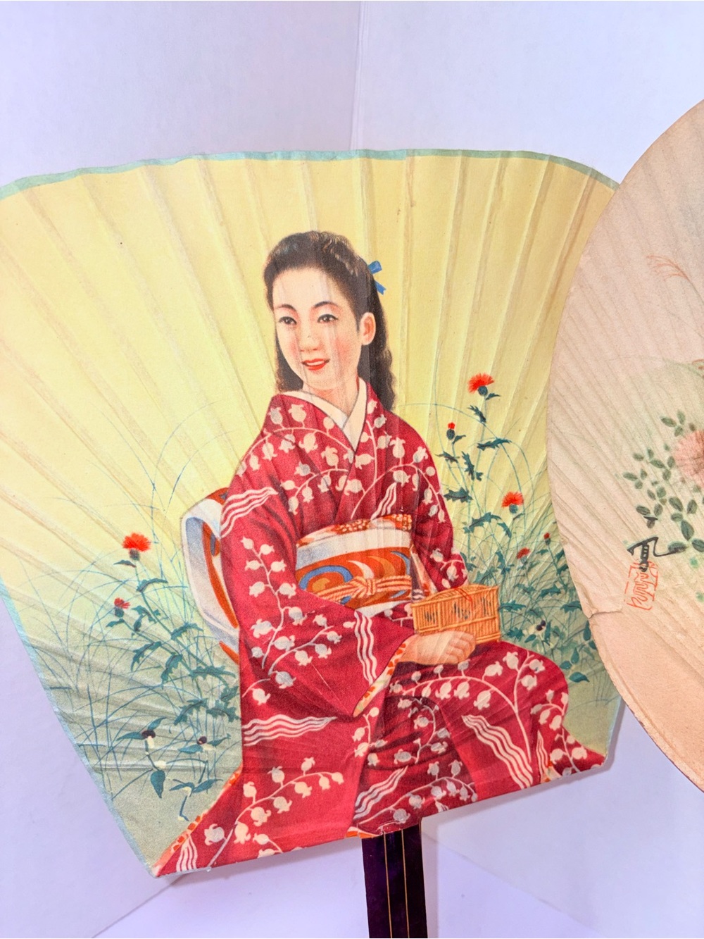 Vintage Japanese Fans - Picture 4 of 10
